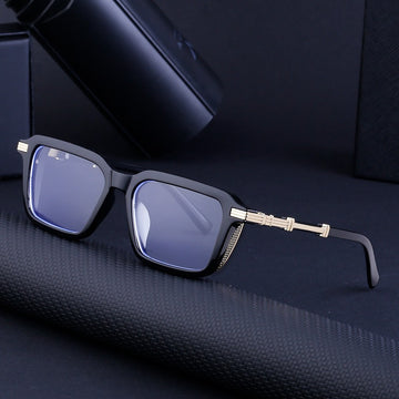 Retro INS Style Steampunk Square Sunglasses